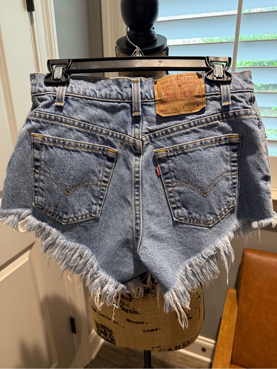 Levi's Pants - Levi's 551 Daisy Dukes Frayed Hem Denim Shorts